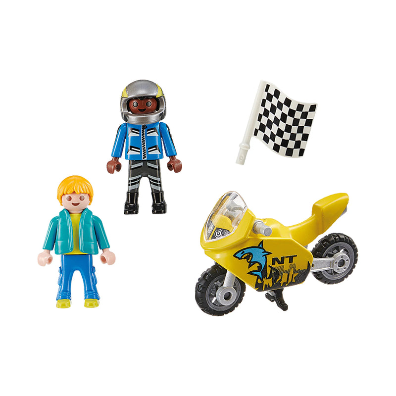 Playmobil Special Plus Boys With Motorcycle