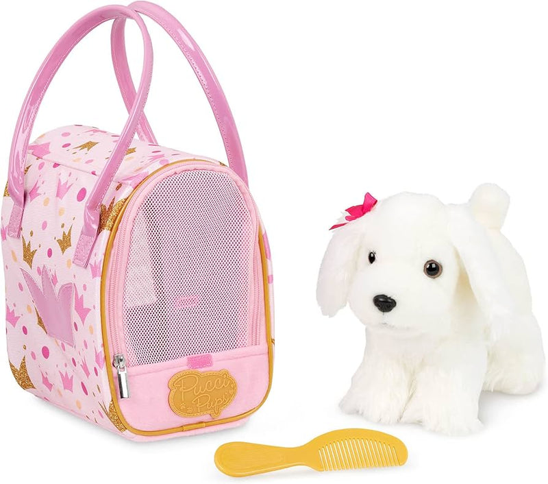 Pucci Pups – Pink Crown Glam Bag & Maltese Pup