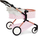babi by Battat - Baby Doll Double Stroller Mini Gold Stars