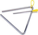 6 Inch Musical Steel Triangle Percussion Instrument With Striker
