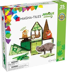 Magna-Tiles | Jungle Animals 25-Piece Set