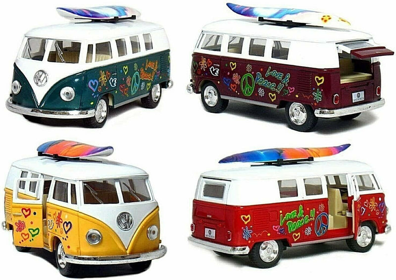 VW Combi Van 1962 With Surfboard - Assorted colours