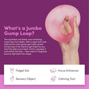 Speks Gump Jumbo Loop Squishy Sensory Doughnut - Moon