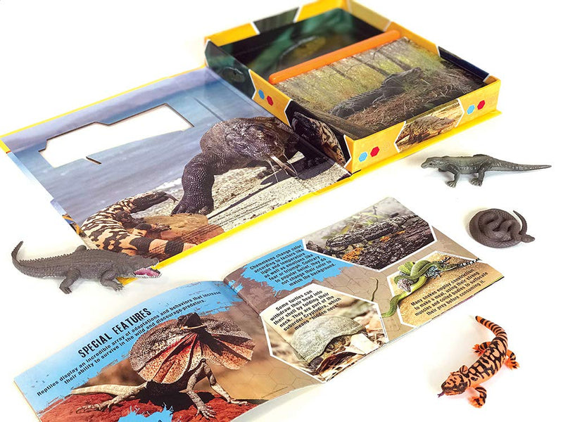 Reptiles Pocket Explorers with Figurines and Fact Book