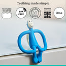 Matchstick Monkey Baby Blue Teething Toy and Gel Applicator