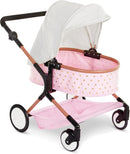 babi by Battat - Baby Doll Double Stroller Mini Gold Stars