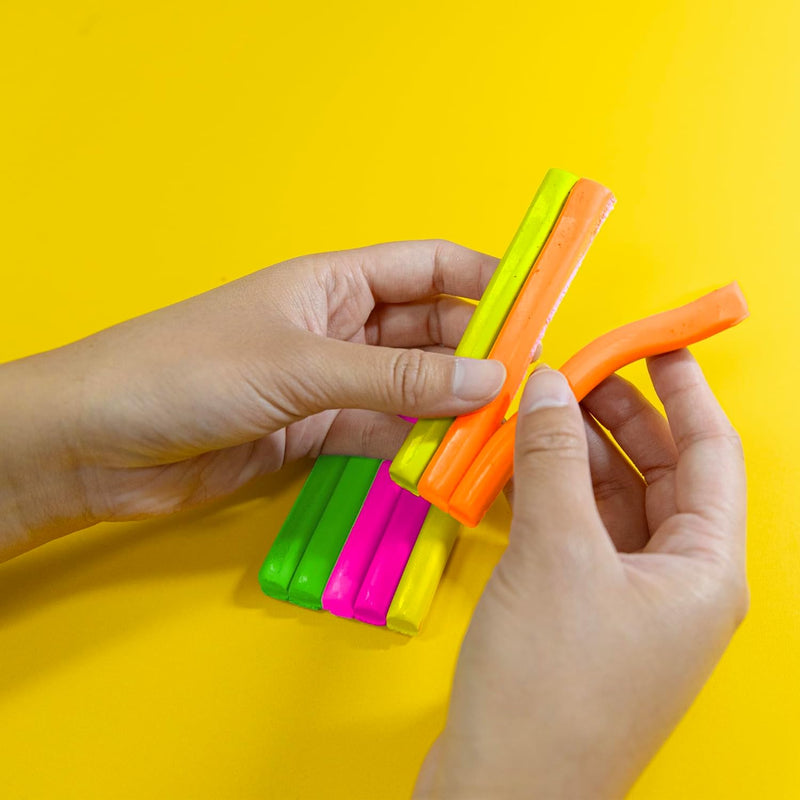 BAZIC Modeling Clay Sticks 4.8 Oz, 4 Fluorescent Colours