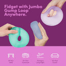 Speks Gump Jumbo Loop Squishy Sensory Doughnut - Moon
