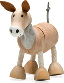 Anamalz Poseable Wood Figurine - Donkey
