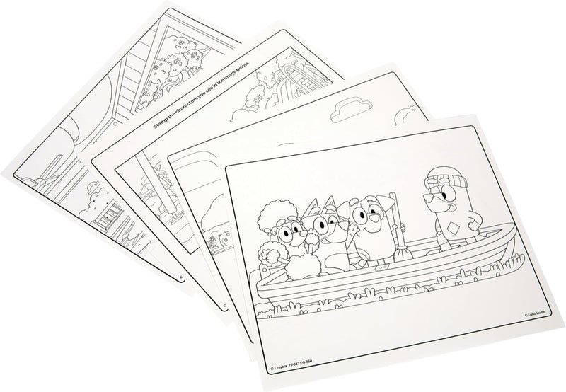 Crayola | Magic Light Up Bluey Stamper, Mess Free Colouring