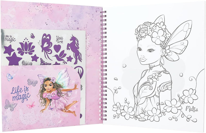 Topmodel Colouring Book Butterfly
