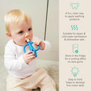 Matchstick Monkey Baby Blue Teething Toy and Gel Applicator
