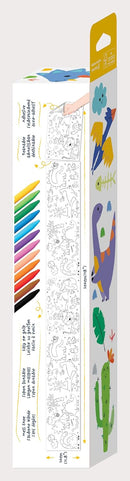 HAKU YOKA | Colouring Roll Kit Dino World