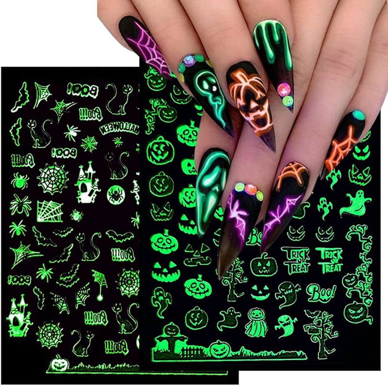 Avenir | Nail Stickers Glow in the Dark Green