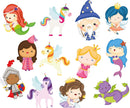 Buddy And Barney Colour Changing Bath Stickers - Magical Creatures