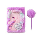 Mad Ally Notebook & Fluffy Pen Set - Mermaid Seahorse