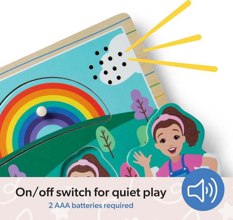 Melissa & Doug Ms. Rachel Wooden Song Peg Puzzle