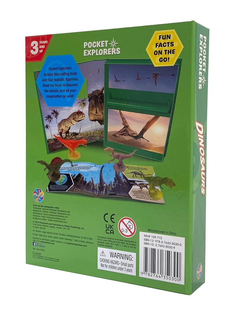 Dinosaurs Pocket Explorers with Figurines and Fact Book