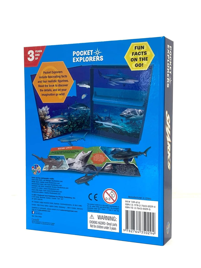 Sharks Pocket Explorers with Figurines and Fact Book