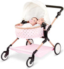 babi by Battat - Baby Doll Double Stroller Mini Gold Stars