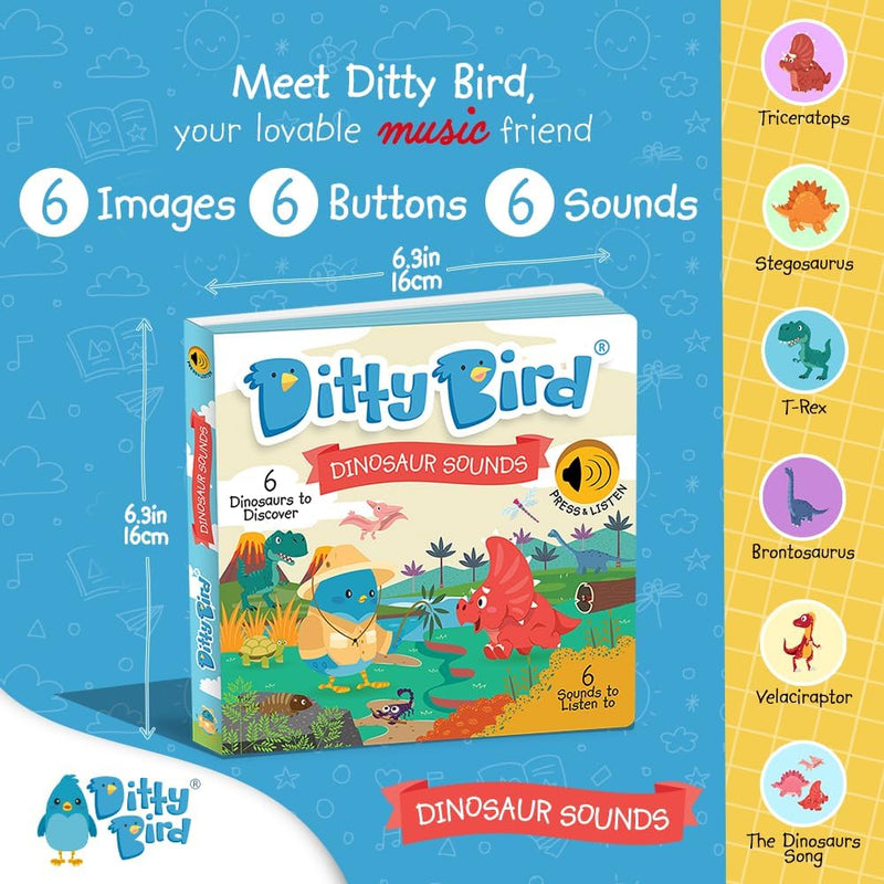 Ditty Birds Dinosaur Sounds Book