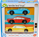 Retro Cars Set Wooden