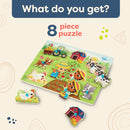 B. Wooden Puzzle - Farmer & Farm Animal