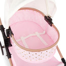 babi by Battat - Baby Doll Double Stroller Mini Gold Stars