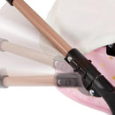 babi by Battat - Baby Doll Double Stroller Mini Gold Stars