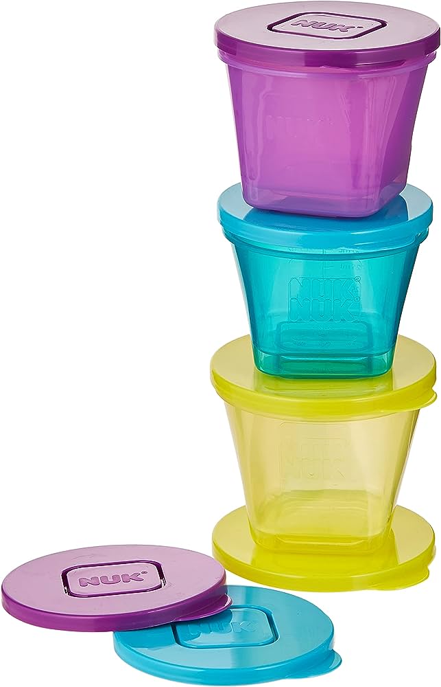 Nuk | Stackable Food  Pots -6pk with Lids