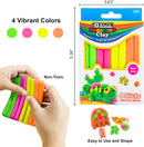 BAZIC Modeling Clay Sticks 4.8 Oz, 4 Fluorescent Colours