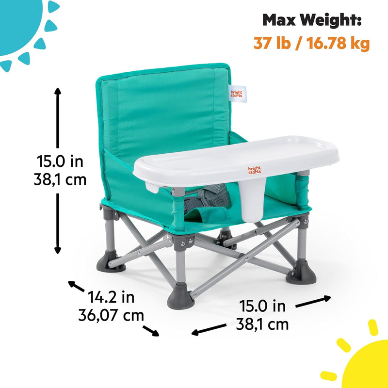 Bright Starts Pop N Sit Portable Booster Seat - Teal