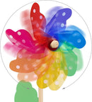 Rainbow  Spotted Flower Pinwheel