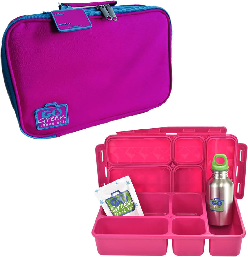 Lunch Go green | Box Set With 5 Compartment Leak-Proof Bento Lunch Box