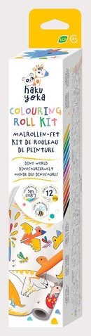 HAKU YOKA | Colouring Roll Kit Dino World