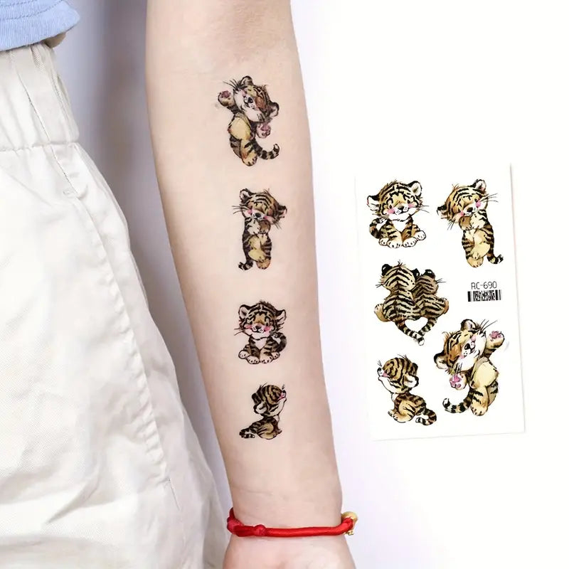 Tiger Temporary Tattoos