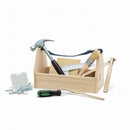Micki Wooden Tool Box with Tools and Accessories Playset