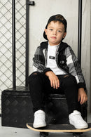 Cracked Soda Noah Hooded  Shirt Jacket black 3-8