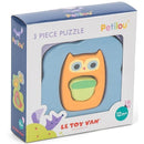 Le Toy Van - Petilou 3 Piece Wooden Puzzle Owl