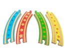 Jax Railway | 4- Pack painted Curved Tracks