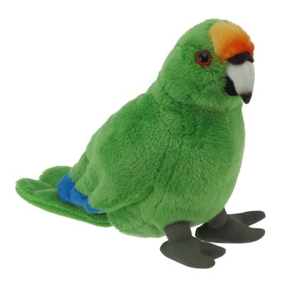 Kakariki - (Orange Crested) Plush Sound Bird 15cm