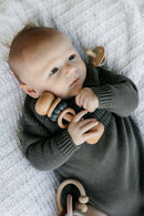 Classical Child | Wooden Beech Rattle - Asstd Colours