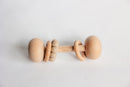 Classical Child | Wooden Beech Rattle - Asstd Colours