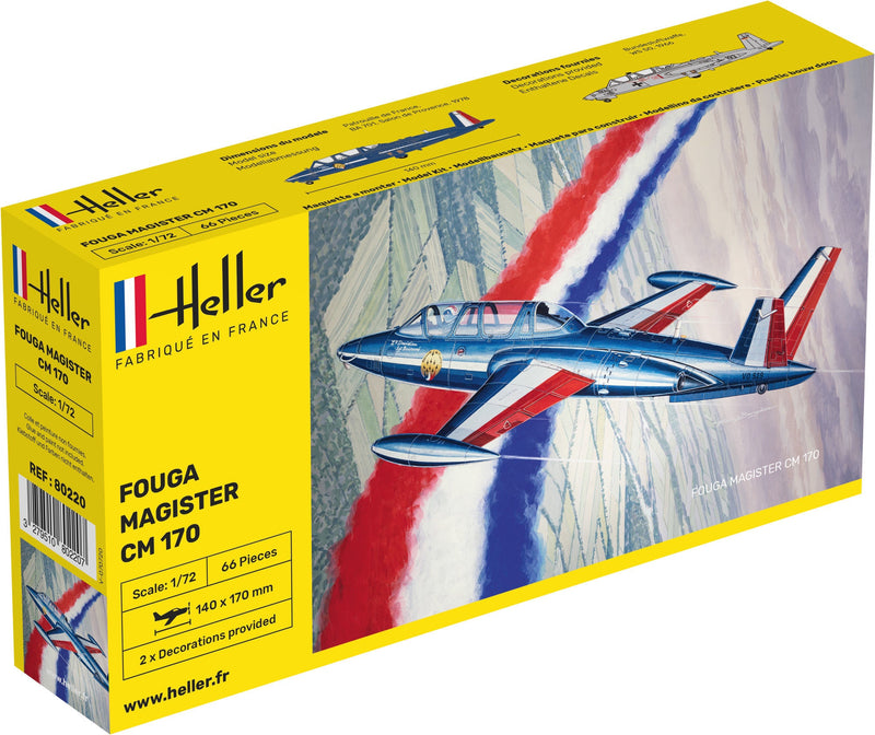 Heller: 1:72 Fouga Magister CM 170 RRP $24.99