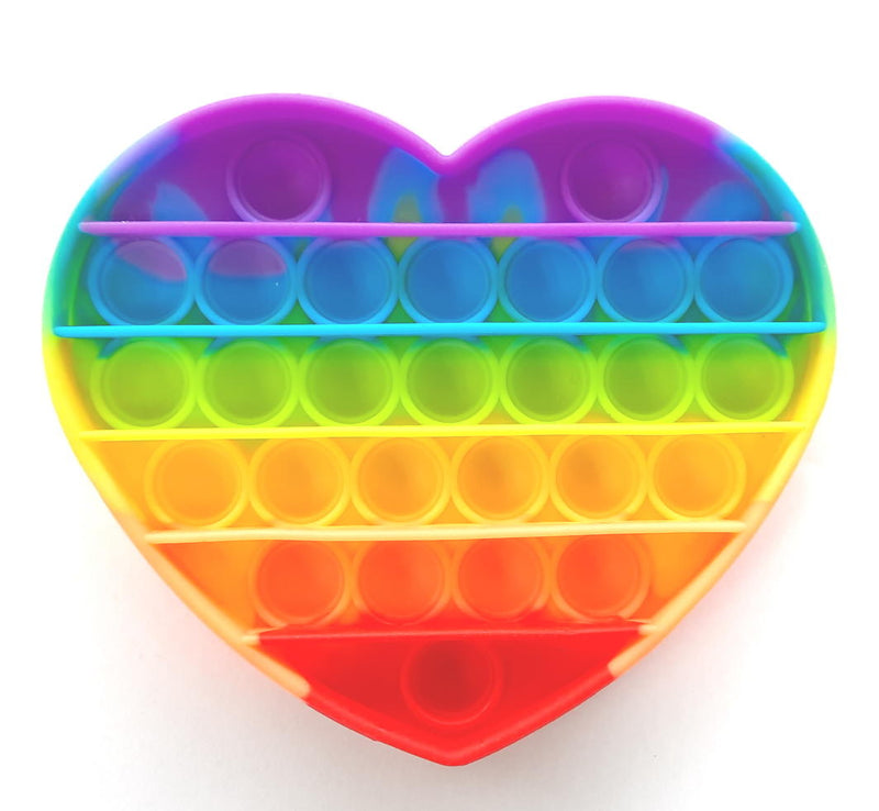 Fidget Popit Heart Rainbow