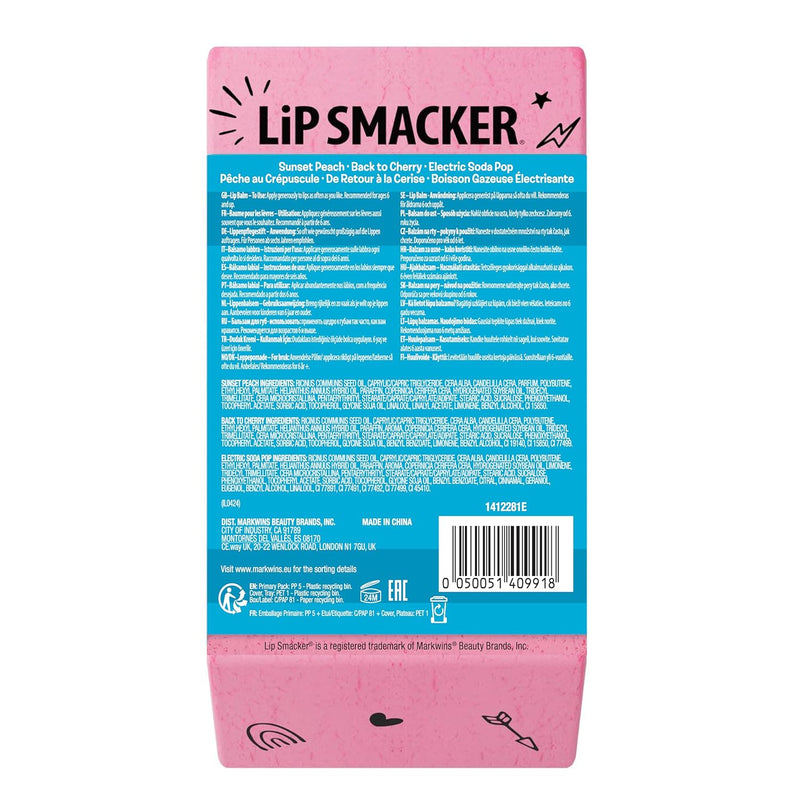 Lip Smacker, Back to School Collection Eraser Box Lip Balm Trio