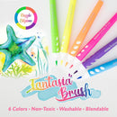 BAZIC Fantasia 6 Fluorescent Colours Washable Brush