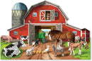 Melissa and Doug - Busy Barn Shaped Floor Puzzle - 32 pieces