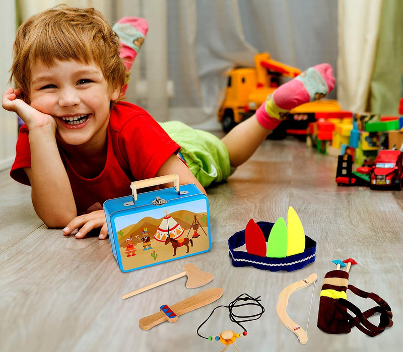 Children's playset Indian Wild West in Suitcase