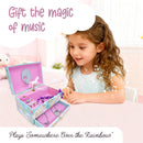 Rainbow Unicorn Musical Jewellry Box Follow Your Dreams